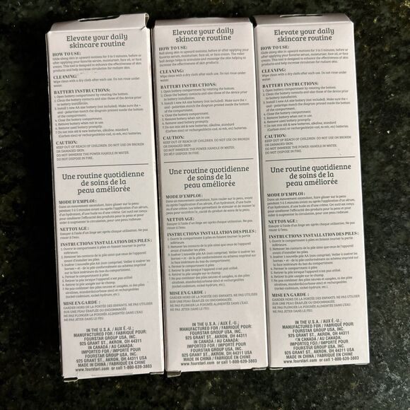 B Pure Vibrating Facial Massager Pink. Set Of 3 - Picture 2 of 4